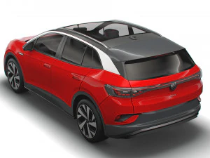 vw id 4 pro 2022 3D Model