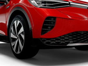vw id 4 pro 2022 3D Model