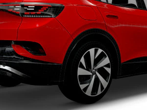 vw id 4 pro 2022 3D Model