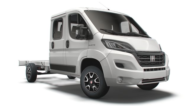 fiat ducato chassis truck crew cab 4035 wb xl 2022 3D Model .c4d .max .obj .3ds .fbx .stl .blend 