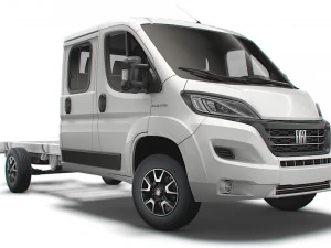 fiat ducato châssis camion cabine double 4035 wb xl 2022 Modèle 3D