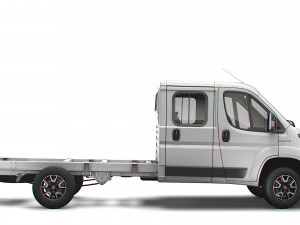 fiat ducato chassis truck crew cab 4035 wb xl 2022 3D Model