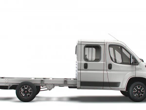 fiat ducato chassis truck crew cab 4035 wb xl 2022 3D Model
