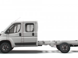 fiat ducato chassis truck crew cab 4035 wb xl 2022 3D Model