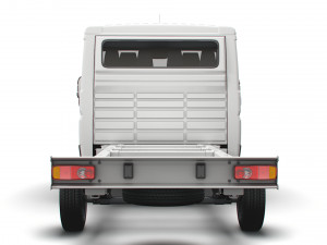 fiat ducato chassis truck crew cab 4035 wb xl 2022 3D Model