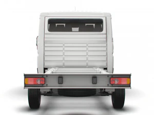 fiat ducato chassis truck crew cab 4035 wb xl 2022 3D Model