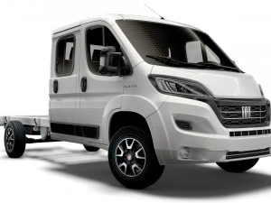 fiat ducato chassis truck crew cab 4035 wb xl 2022 3D Model