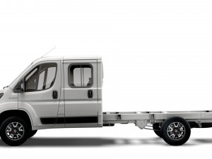 fiat ducato chassis truck crew cab 4035 wb xl 2022 3D Model