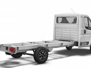 fiat ducato chassis truck single cab 4035 wb xl 2022 Modelo 3D