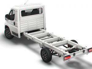 fiat ducato chassis truck single cab 4035 wb xl 2022 Modelo 3D