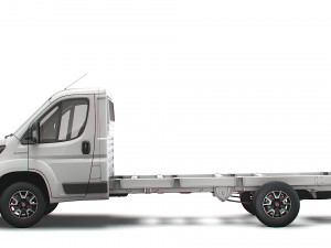 fiat ducato chassis truck single cab 4035 wb xl 2022 Modelo 3D
