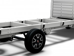 fiat ducato chassis truck single cab 4035 wb xl 2022 Modelo 3D