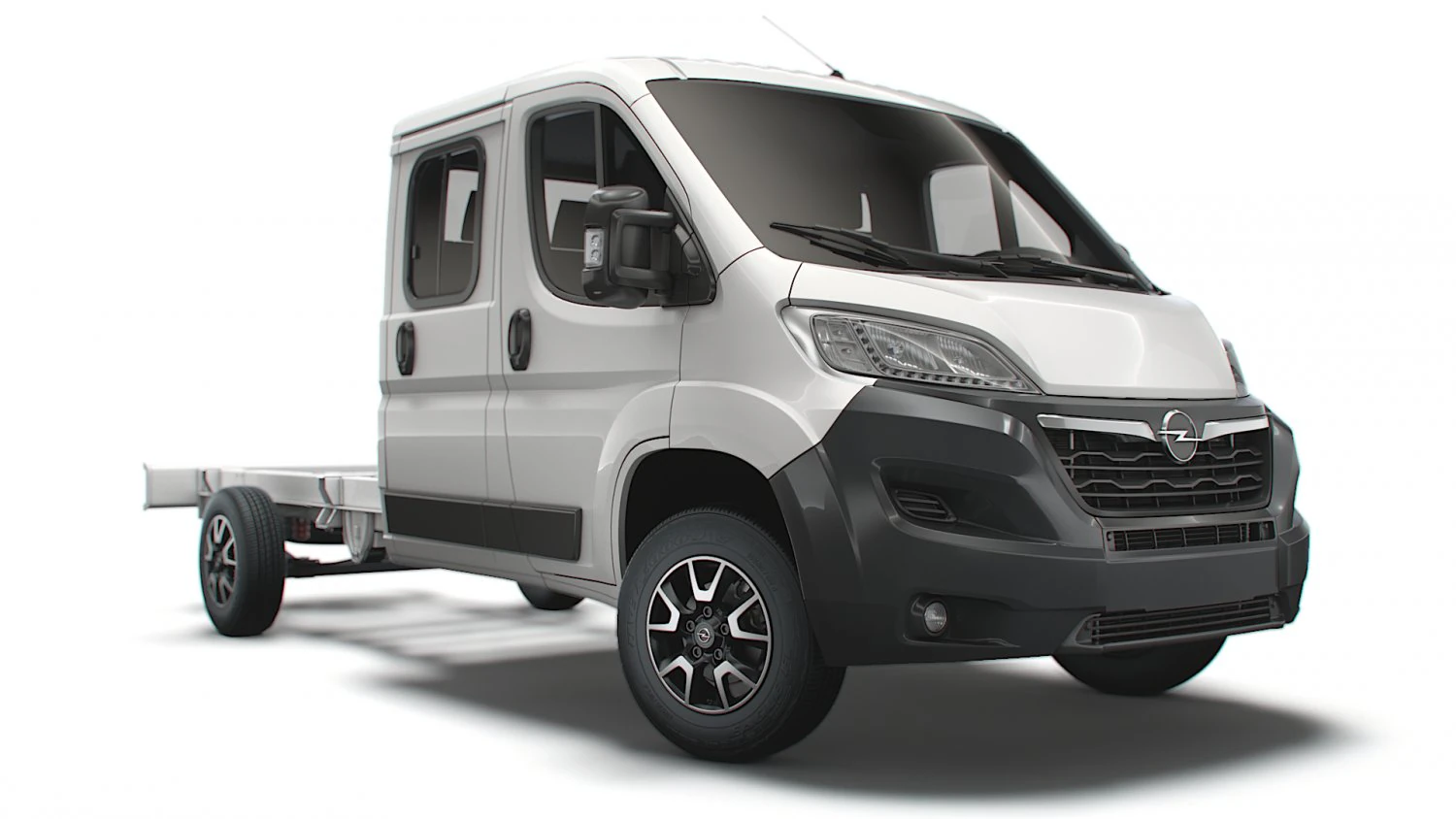 opel movano chassis truck crew cab 4035 wb xl 2022 3D Model .c4d .max .obj .3ds .fbx .stl .blend 