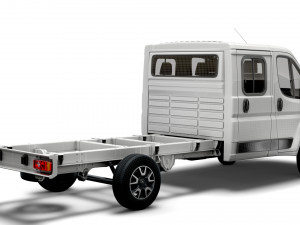 opel movano chassis truck crew cab 4035 wb xl 2022 Model 3D