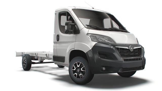 opel movano chassis truck single cab 4035 wb xl 2022 Modelo 3D .c4d .max .obj .3ds .fbx .stl .blend 