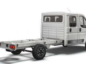 vauxhall movano chassis truck crew cab 4035 wb xl 2022 3D Модель