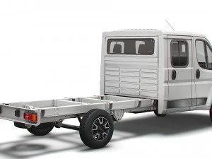 шасі vauxhall movano crew cab 4035 wb xl 2022 3D Модель