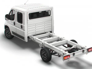 шасі vauxhall movano crew cab 4035 wb xl 2022 3D Модель