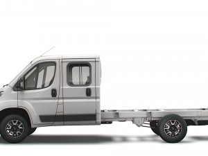 vauxhall movano chassis truck crew cab 4035 wb xl 2022 3D Модель