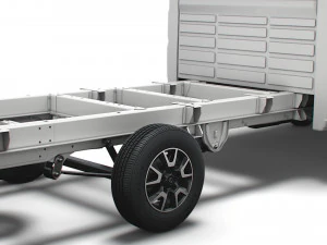 шасі vauxhall movano crew cab 4035 wb xl 2022 3D Модель