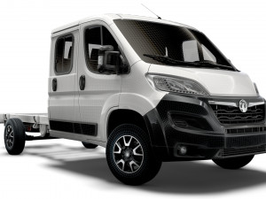 vauxhall movano chassis truck crew cab 4035 wb xl 2022 3D Модель