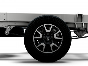 vauxhall movano chassis truck crew cab 4035 wb xl 2022 3D Модель