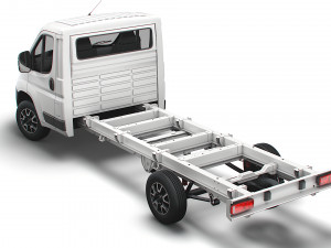 vauxhall movano chassis truck single cab 4035 wb xl 2022 3Dモデル