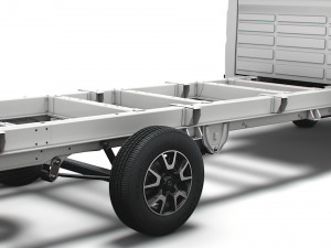 vauxhall movano chassis truck single cab 4035 wb xl 2022 3Dモデル