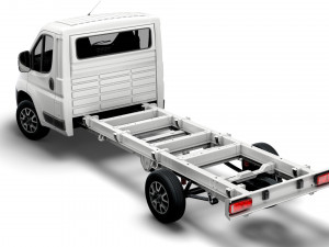 vauxhall movano chassis truck single cab 4035 wb xl 2022 3Dモデル