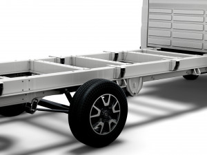 vauxhall movano chassis truck single cab 4035 wb xl 2022 3Dモデル