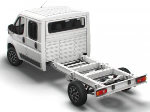 fiat ducato chassis truck crew cab 4035 wb 2022 3D Model