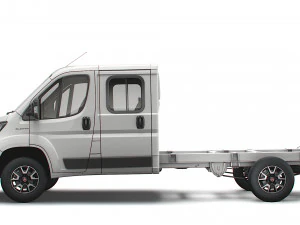 fiat ducato chassis truck crew cab 4035 wb 2022 3D Model
