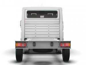 fiat ducato chassis truck crew cab 4035 wb 2022 3D Model