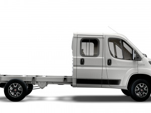 fiat ducato chassis truck crew cab 4035 wb 2022 3D Model