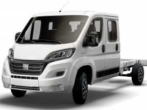 fiat ducato chassis truck crew cab 4035 wb 2022 3D Model