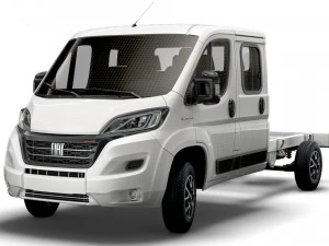 fiat ducato chassis truck crew cab 4035 wb 2022 3D Model