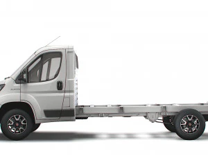 fiat ducato chassis truck single cab 4035 wb 2022 3D Model