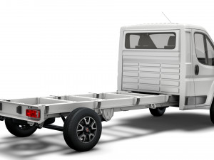 fiat ducato chassis truck single cab 4035 wb 2022 3D Model