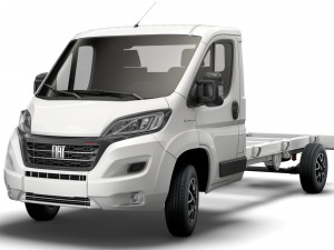 fiat ducato chassis truck single cab 4035 wb 2022 3D Model