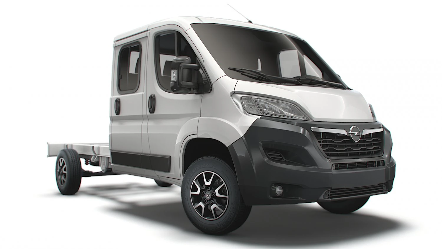 opel movano chassi caminh&atilde;o cabine dupla 4035 wb 2022 Modelo 3D .c4d .max .obj .3ds .fbx .stl .blend 
