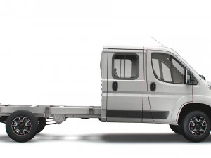 opel movano chassi caminh&atilde;o cabine dupla 4035 wb 2022 Modelo 3D