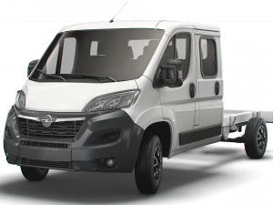 opel movano chassi caminh&atilde;o cabine dupla 4035 wb 2022 Modelo 3D