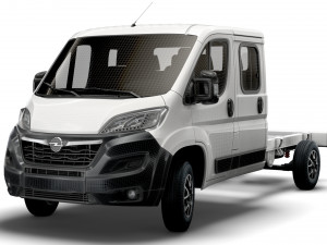 ओपल मोवानो चेसिस ट्रक क्रू कैब 4035 डब्ल्यूबी 2022 3D मॉडल