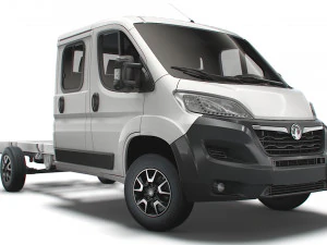 vauxhall movano châssis camion cabine double 4035 wb 2022 Modèle 3D