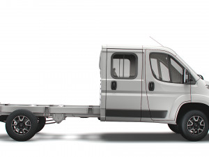 vauxhall movano chassis truck crew cab 4035 wb 2022 3D Model