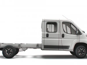 шасі vauxhall movano crew cab 4035 wb 2022 3D Модель