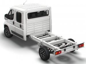 vauxhall movano chassis truck crew cab 4035 wb 2022 3D Model