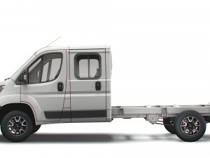 vauxhall movano chassis truck crew cab 4035 wb 2022 3D Model