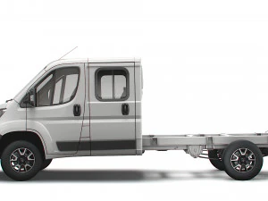 шасі vauxhall movano crew cab 4035 wb 2022 3D Модель