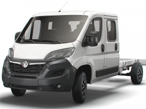 vauxhall movano chassis truck crew cab 4035 wb 2022 3D Model